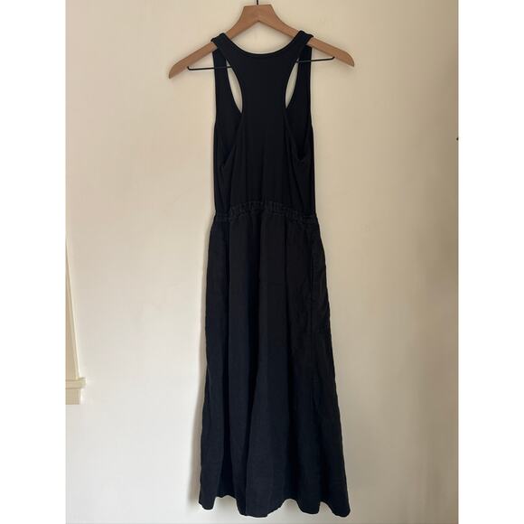 Athleta Baja Linen Racerback Maxi Dress - Black S - Picture 6 of 7